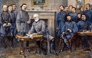 Grant Lee surrender engraving