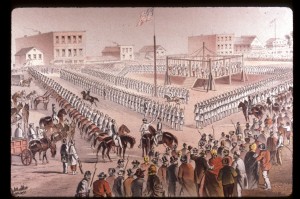 An artist's depiction of the hanging of the Dakota 38 at Mankato, Minn., Dec. 26, 1862. This American tragedy was the largest mass execution in U.S. history.