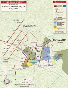 chancellorsville map