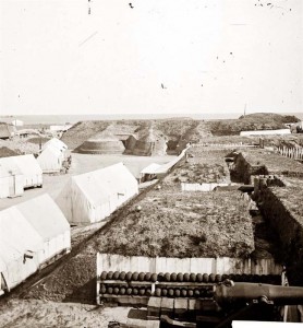 Interior of Fort Wagner