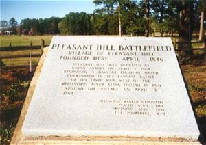 Marker denoting the location of the village of Pleasant Hill