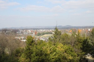 The view of Franklin, Tennessee taken from Winstead Hill on November 14, 2014. 