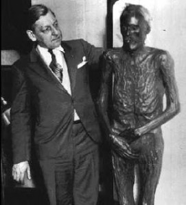 1931 photo of David George's mummy.